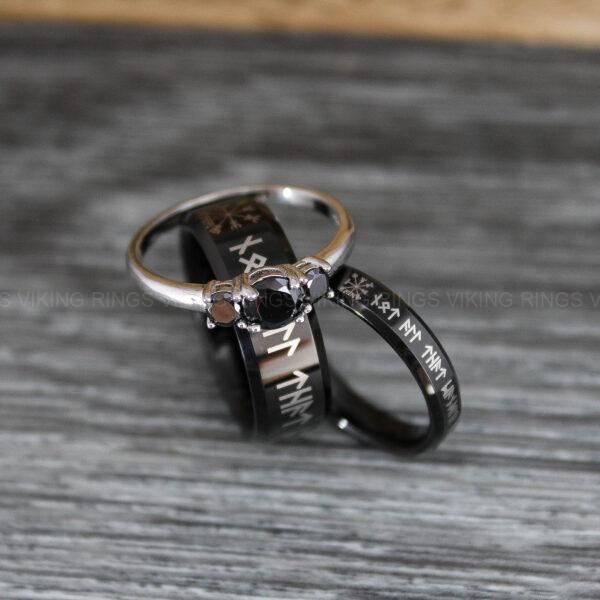 IMG_0436 Til Valhalla Rings, Viking Rings, Runes Rings, Nordic Rings, Norsemen Rings, Nordic Runes Rings