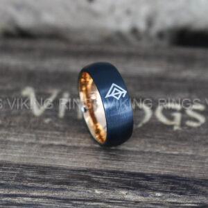 IMG_9878 Til Valhalla Ring, Viking Ring, Runes Ring, Valknut Ring, Nordic Ring, Norsemen Ring, Nordic Runes Ring