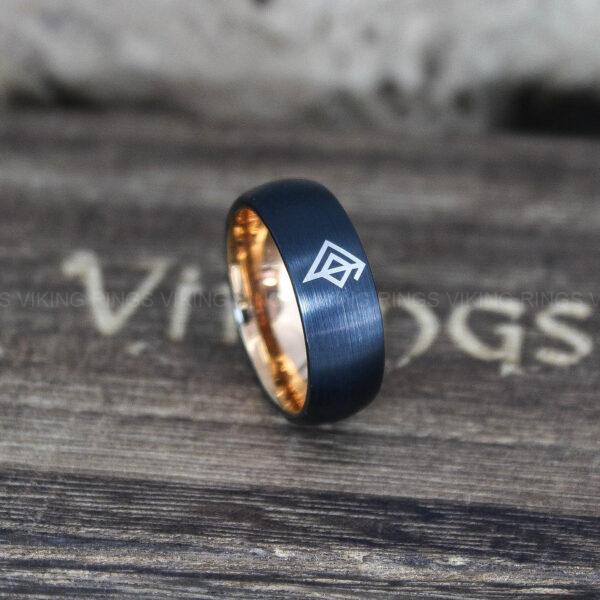 IMG_9878 Til Valhalla Ring, Viking Ring, Runes Ring, Valknut Ring, Nordic Ring, Norsemen Ring, Nordic Runes Ring