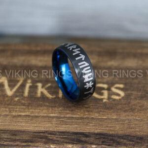 IMG_9883 Til Valhalla Ring, Viking Ring, Runes Ring, Valknut Ring, Nordic Ring, Norsemen Ring, Nordic Runes Ring