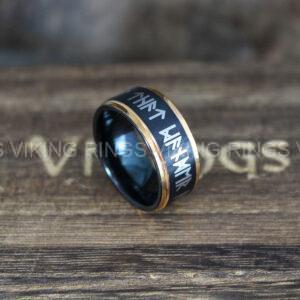 IMG_9886 Til Valhalla Ring, Viking Ring, Runes Ring, Nordic Ring, Norsemen Ring, Nordic Runes Ring