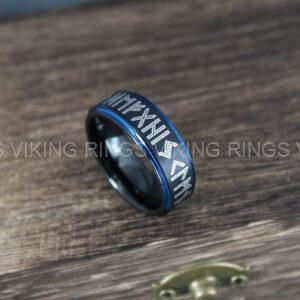IMG_9984 Til Valhalla Ring, Viking Ring, Runes Ring, Valknut Ring, Nordic Ring, Norsemen Ring, Nordic Runes Ring